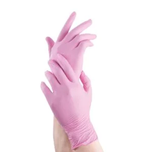 GUANTES NITRILO ROSA
